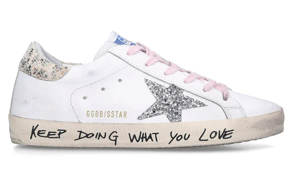 Basket Golden Goose Superstars Leather Blanc