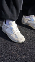 Basket Golden Goose en cuir Dad Star Blanc